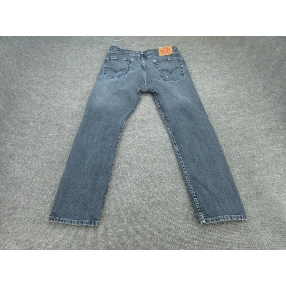 Levi Strauss Mens 505 Regular Straight Blue Denim Jeans 34x30